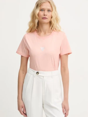 Guess t-shirt basic damski bawełniany