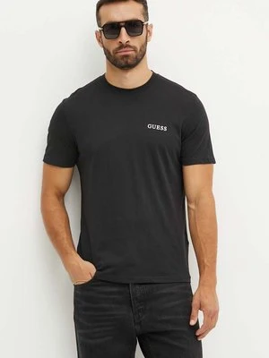 Guess t-shirt bawełniany 3-pack męski kolor czarny z nadrukiem U4YG52 KCAM1