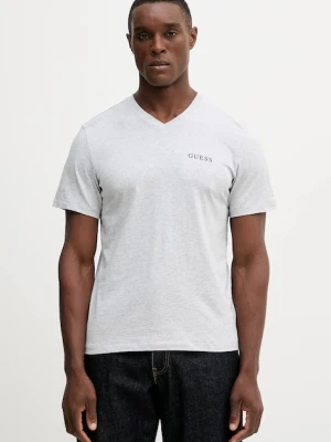 Guess t-shirt bawełniany 3-pack męski kolor szary z nadrukiem U5BG58 KCAM1