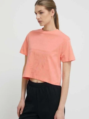 Guess t-shirt bawełniany ADELE kolor różowy V2YI06 K8HM0