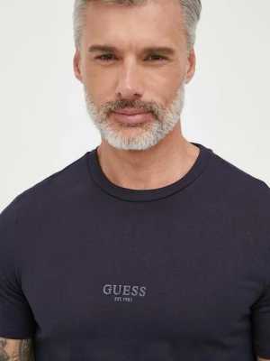 Guess T-shirt męski bawełniany AIDY
