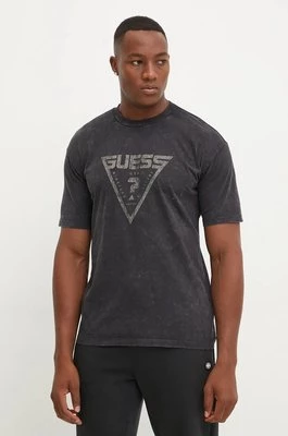 Guess t-shirt bawełniany ALIOTH męski kolor czarny z nadrukiem Z4BI05 K8FQ4