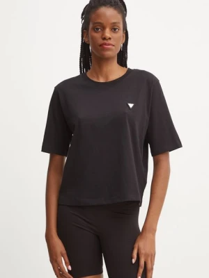 Guess t-shirt bawełniany damski kolor czarny V4BI21 I3Z14