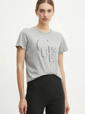 Guess t-shirt bawełniany damski kolor szary W4BI16 I3Z14