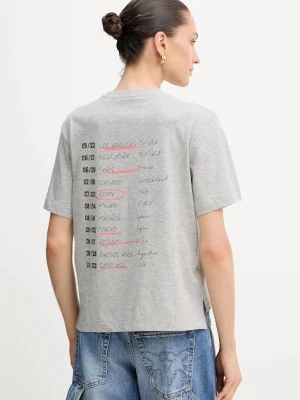 Guess t-shirt bawełniany damski kolor szary W5YI07 I3Z14