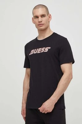 Guess t-shirt bawełniany EGBERT męski kolor czarny z nadrukiem Z4GI11 I3Z14