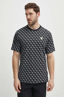 Guess t-shirt bawełniany JESSEN męski kolor czarny wzorzysty Z4GI19 I3Z14