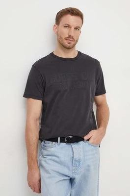 Guess t-shirt bawełniany męski kolor szary z aplikacją M4RI02 I3Z14CHEAPER