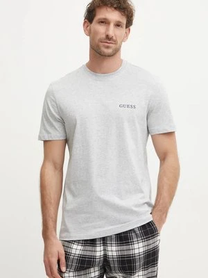 Guess t-shirt bawełniany męski kolor szary z nadrukiem U4BM03 KCAM1