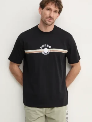 Zdjęcie produktu Guess t-shirt bawełniany MOJO męski kolor czarny z nadrukiem Z5RI02 I3Z14