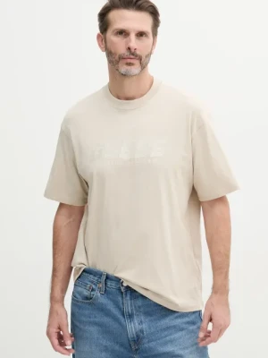 Guess t-shirt bawełniany SURON męski kolor beżowy z aplikacją Z5RI10 I3Z14