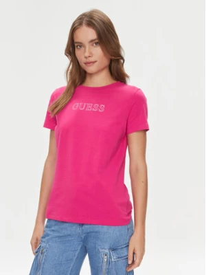 Guess T-Shirt Briana V3BI11 J1314 Różowy Regular Fit