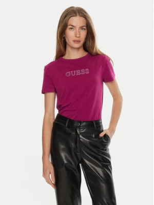 Guess T-Shirt Briana V3BI11 J1314 Różowy Regular Fit