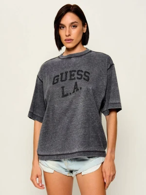 GUESS T-shirt Burnout | Oversize fit grafitowy