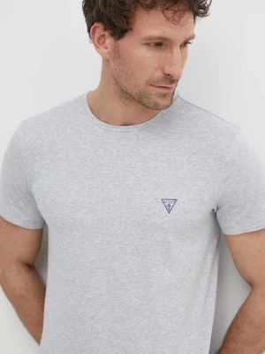 Guess t-shirt CALEB męski kolor szary gładki U97M00 KCD31