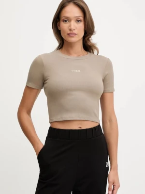Guess t-shirt CARLA damski kolor zielony V5YP08 K8RT2
