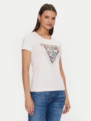Guess T-Shirt Cherry Flower W4YI26 J1314 Różowy Slim Fit