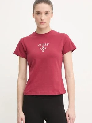 Guess t-shirt COLETTE damski kolor czerwony V4YI21 KCDH1