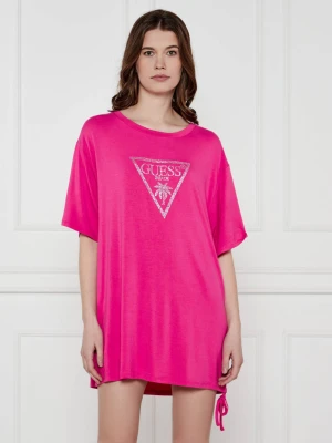 Guess T-shirt Coulisse | Relaxed fit różowy