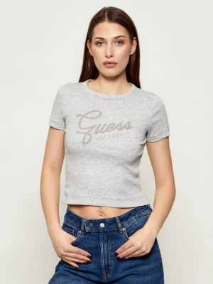GUESS T-shirt | Cropped Fit szary