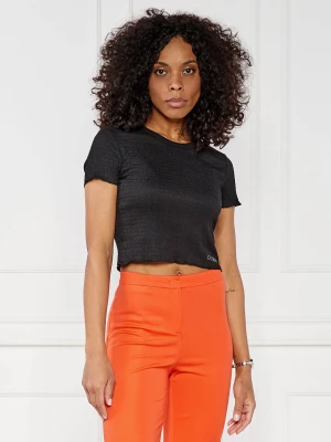 GUESS T-shirt | Cropped Fit czarny