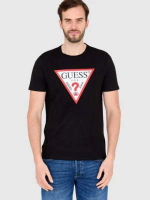 GUESS T-shirt czarny slim fit