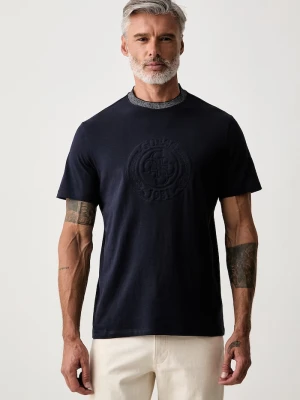 Guess T-shirt bawełniany granatowy