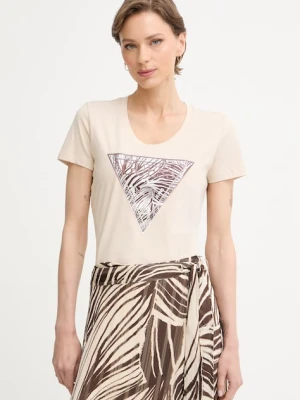Zdjęcie produktu Guess T-shirt damski bawełniany z elastanem