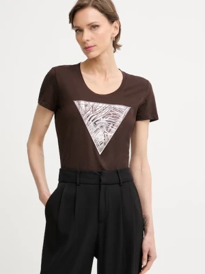Guess T-shirt damski bawełniany z elastanem