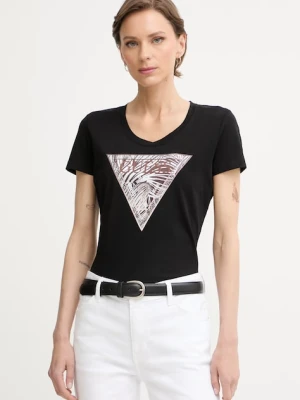 Guess T-shirt damski bawełniany z elastanem