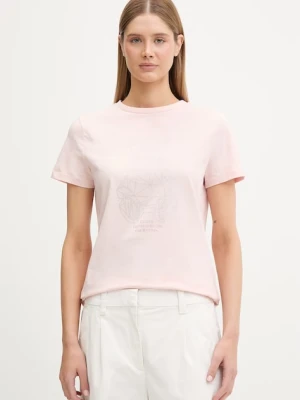 Guess T-shirt damski bawełniany z elastanem ROMY