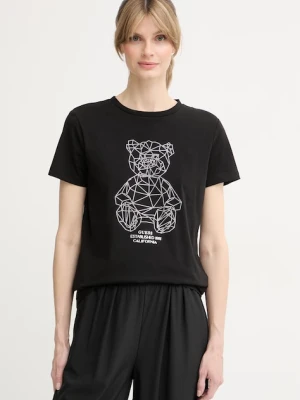 Guess T-shirt damski bawełniany z elastanem ROMY