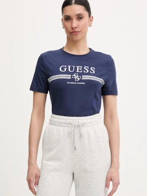Guess T-shirt damski bawełniany z elastanem SIENA