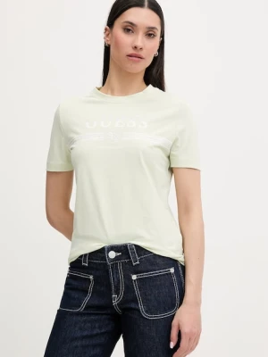 Guess T-shirt damski bawełniany z elastanem SIENA