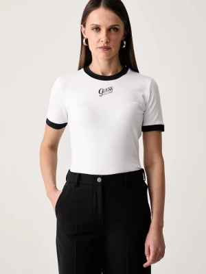 Guess T-shirt damski biały