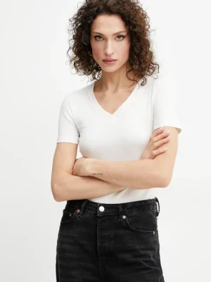Guess t-shirt damski kolor beżowy O5GI00 KBBU1