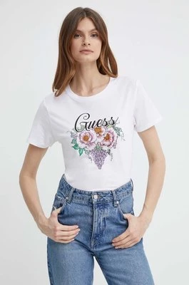 Guess t-shirt damski kolor biały W4GI24 J1314