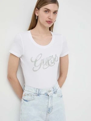 Guess t-shirt damski kolor biały W4GI30 J1314