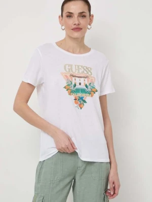 Guess t-shirt damski kolor biały W4GI53 K9SN1
