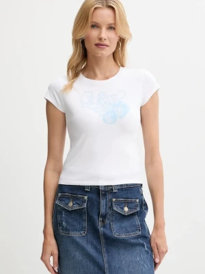 Guess t-shirt damski kolor biały W5YI29 K49A1