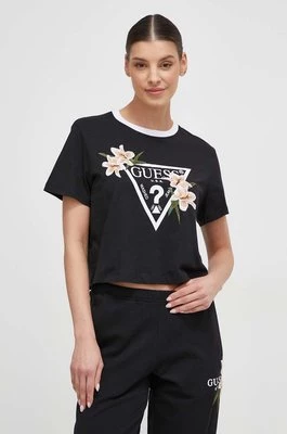 Guess t-shirt ZOEY damski kolor czarny V4GI02 K46D1