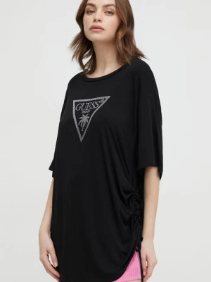 Guess t-shirt damski kolor czarny E4GI00 K68D2