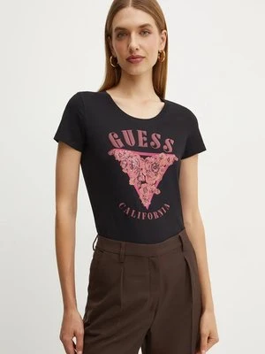 Guess t-shirt damski kolor czarny W4BI19 J1314