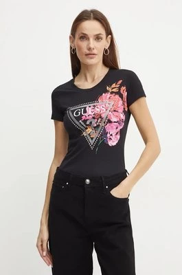 Guess t-shirt damski kolor czarny W4BI23 J1314