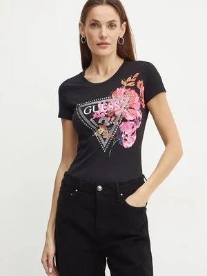 Guess t-shirt damski kolor czarny W4BI23 J1314