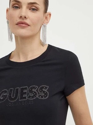 Guess t-shirt damski kolor czarny W4GI14 J1314