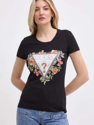 Guess t-shirt damski kolor czarny W4GI24 J1314