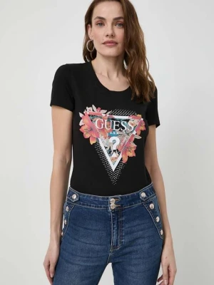 Zdjęcie produktu Guess t-shirt damski kolor czarny W4GI62 J1314