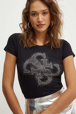 Guess t-shirt damski kolor czarny W4YI37 J1314