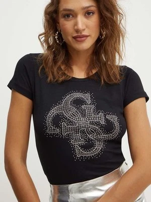 Guess t-shirt damski kolor czarny W4YI37 J1314